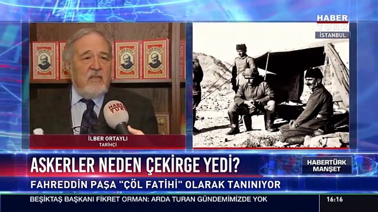 İlber Ortaylı canlı yayını terk etti!