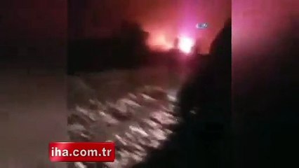 Yanan otomobilden son anda kurtuldu