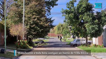 Motochorros a toda hora castigan un barrio de Villa Elvira