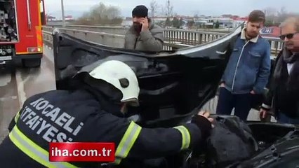 Seyir halinde motor kısmı yandı, perte çıktı