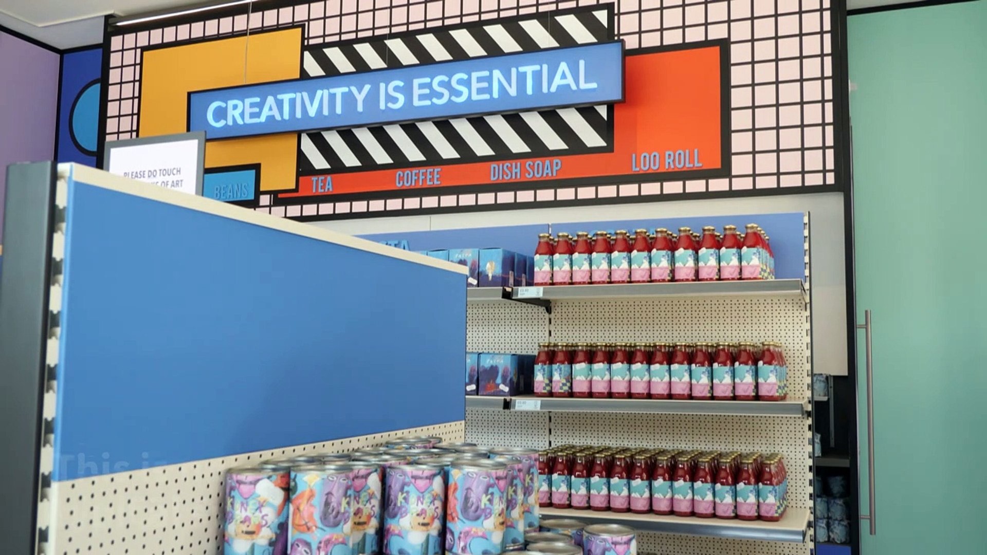 Creativity is essential': Restrictions-defying supermarket at London Design  museum - Vidéo Dailymotion