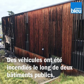 Dégâts importants après les violences urbaines de la nuit à Aubenas