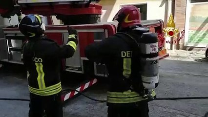 Ancona - Incendio in appartamento del centro (21.04.21)