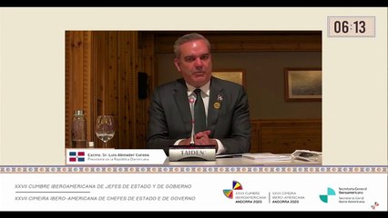 Andorra: Abinader dice urge modelo de desarrollo con distribución más justa de la riqueza del mundo