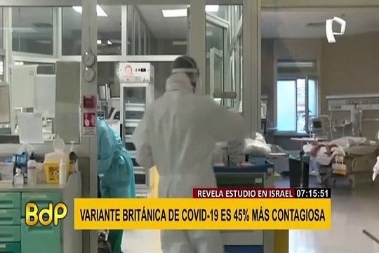 Variante británica sería mucho más contagiosa, según estudio israelí