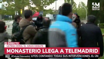Rocío Monasterio llega a los estudios de Telemadrid