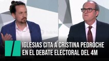Iglesias cita a Cristina Pedroche en el debate electoral del 4M