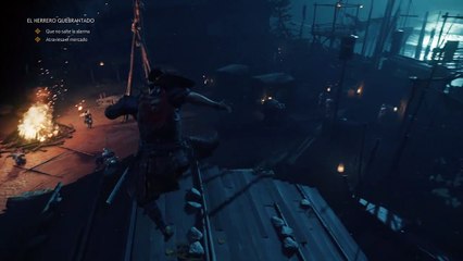 Ghost of Tsushima, Gameplay Español 4, rescatando al herrero hermano de Yuna