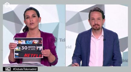 Monasterio, a Iglesias: "Ha visto series de Netflix al ritmo de 30 muertos por capítulo"