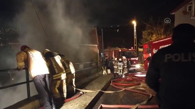 Sarıyer'de müstakil bir evde çıkan yangın söndürüldü