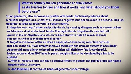How To Make Air Cleaner, Purifier , Ion Generator