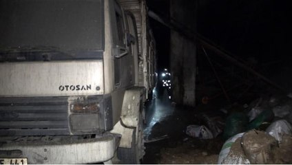Yem fabrikasında çıkan yangın korkuttu