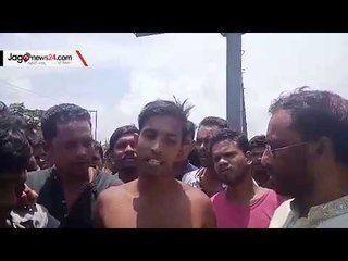 নদীতে পড়া ট্যাক্সিক্যাব উদ্ধার কার্যক্রম নিয়ে ক্ষোভ স্থানীয়দের | jagonews24.com