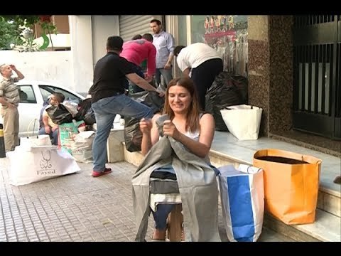 الحريري يخلع جاكتته للمرة الثانية - راشيل كرم