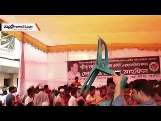 এরশাদের চেহলামে খাবার নিয়ে হট্টগোল | jagonews24.com