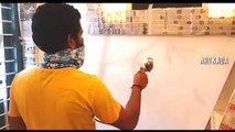 3D Wall Painting Tutorial Malayalam | 3D Bamboo Painting | 3D Painting Idea | 3D Interior Art