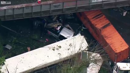 Washington'daki feci kazanın drone görüntüleri