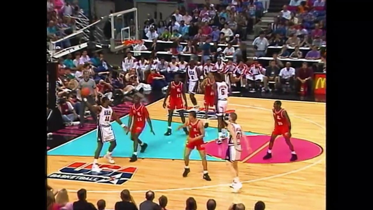Michael Jordan With The Usa Basketball Dream Team V Venezuela - 1992 Pre-Olympic Tournament