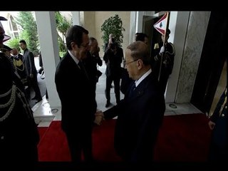 الرئيسان اللبناني والقبرصي يشددان على ضرورة التعاون بين البلدين!   -  الين حلاق