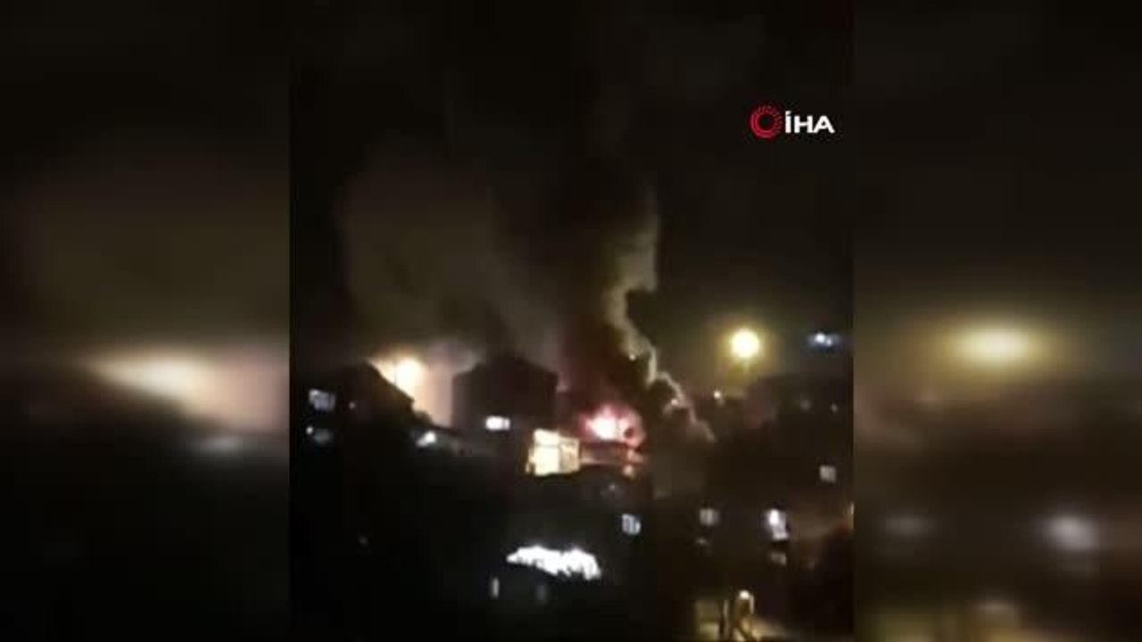 Sarıyer'de gecekondu alevlere teslim oldu