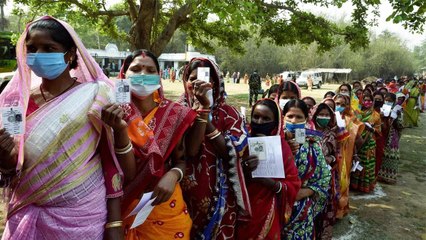 Download Video: 6th round of voting continues in Bengal amidst corona threat