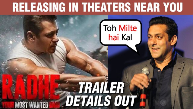 RADHE in Theaters On Eid 2021| Salman Khan Announces Trailer Release Date