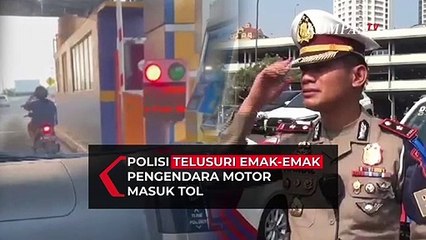Polisi Buru Emak-Emak Pengendara Motor Masuk Jalan Tol dengan Tap Kartu