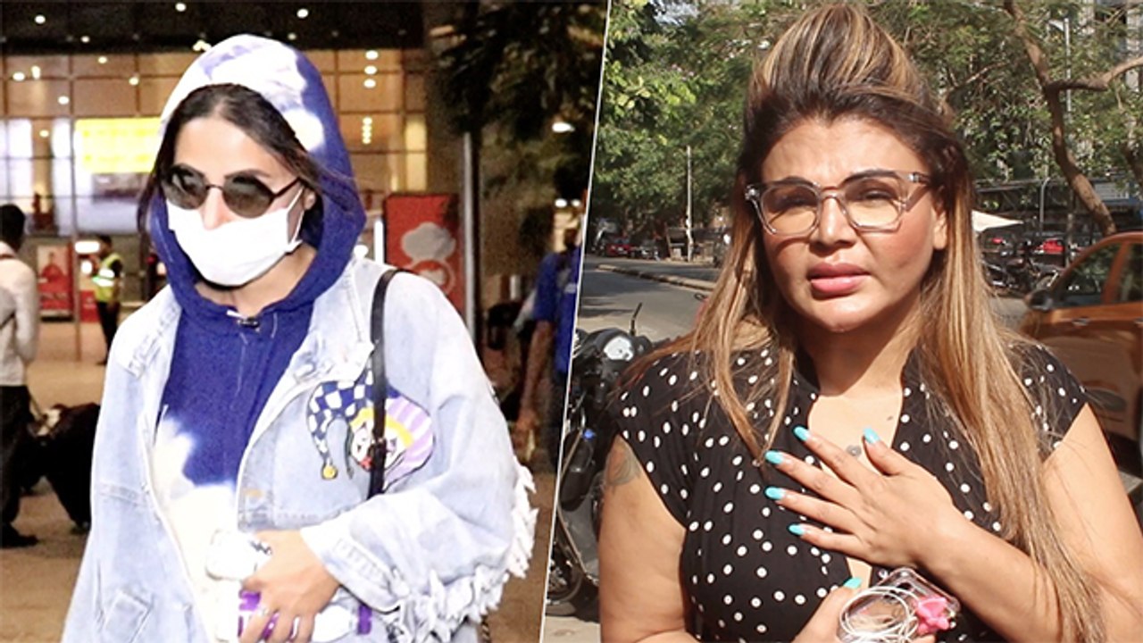 Rakhi Sawant Condoles Hina Khan As Her Father P...