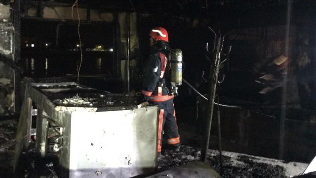 Restoran alev alev yandı