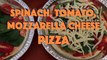 spinach, tomato mozzarella cheese pizza recipe   ほうれん草、トマト、モッツァレラチーズピザ   菠菜，番茄，芝士披萨 【hanami】