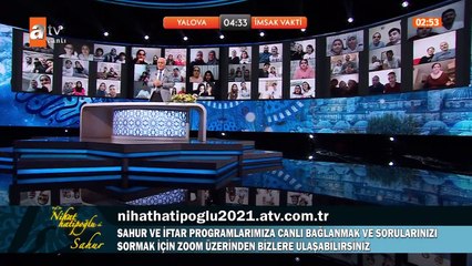 Prof. Dr. Nihat Hatipoğlu ile Sahur