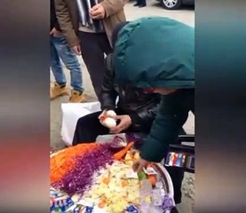Böyle seyyar satıcı görülmedi