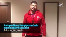 Avrupa Güreş Şampiyonası'nda altın madalya kazanan Taha Akgül konuştu