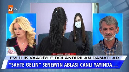 ''Sahte gelin'' Senem'in ablası canlı yayında...