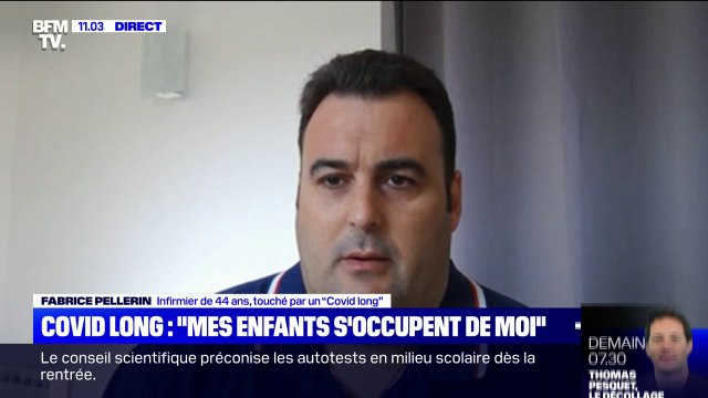 Fabrice Pellerin, un infirmier de 44 ans, déplore que les personnes touchées par un Covid long soient complètement ignorées et abandonnées