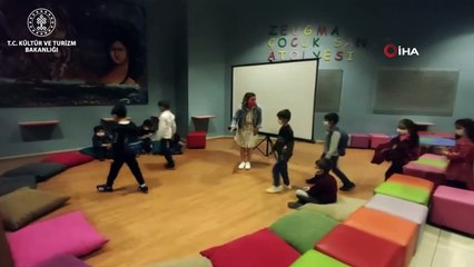 Minik arkeologlar Zeugma Mozaik Müzesi'nde