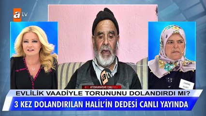 3 kez dolandırılan Halil'in dedesi canlı yayında...