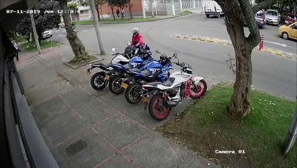 Biker Snatches Mans Mobile Phone | Caught on the camera