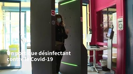 Sur la côte basque, des portiques désinfectants contre le Covid-19