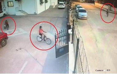 APARTMANDAN BİSİKLET HIRSIZLIĞI KAMERADA