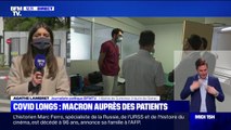 Emmanuel Macron s'est déplacé ce jeudi à l'hôpital Foch de Suresnes qui prend en charge des patients atteints de 