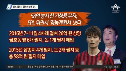 바람 잘 날 없는 기성용…EPL 뛰면서 ‘영농계획서’ 냈다