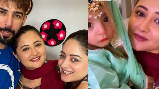 Maahi Vij की बेटी Tara की दीवानी हुईं Rashami Desai, अष्टमी पर लिया Tara का आशीर्वाद | FilmiBeat