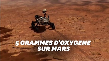 Perseverance, le rover de la Nasa a fabriqué de l'oxygène sur Mars