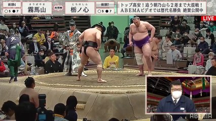 Kiribayama vs Tochinoshin - Haru 2021, Makuuchi - Day 13