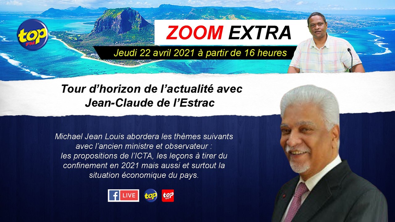Zoom Extra cet après-midi : tour d’horizon de l’actualité avec Jean-Claude de l’Estrac