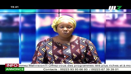 JT BAMBARA 19H30 DU 21 AVRIL 2021