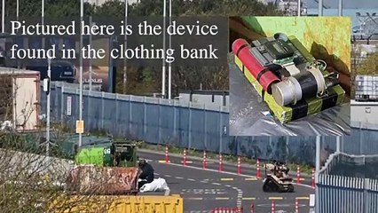 Suspicious item at Seafield recycling centre was found by worker emptying clothes bin