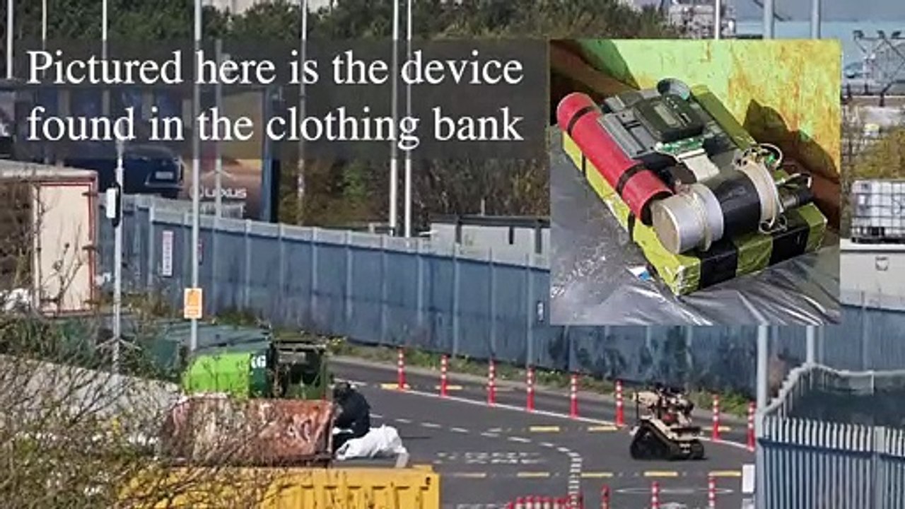 Suspicious item at Seafield recycling centre was found by worker emptying clothes bin