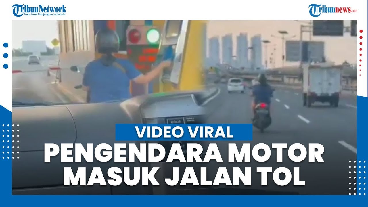 Video Perempuan Pengendara Motor Masuk Jalan Tol, Polisi Masih Menelusurinya